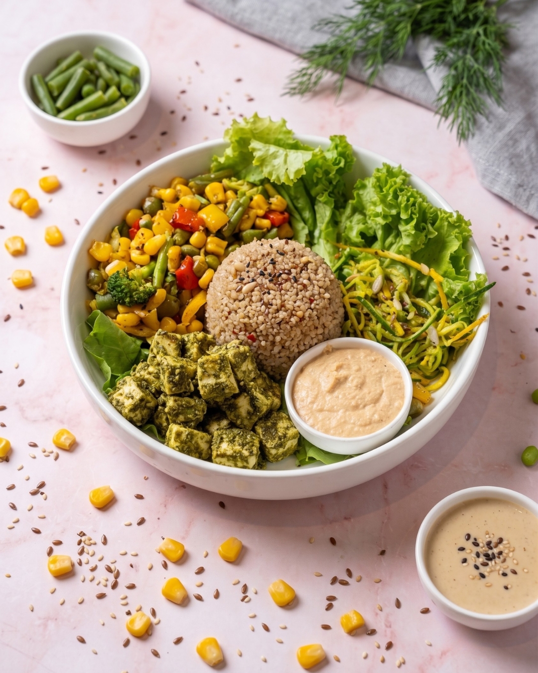The Bali Buddha Bowl - Za'tar Cottage Cheese